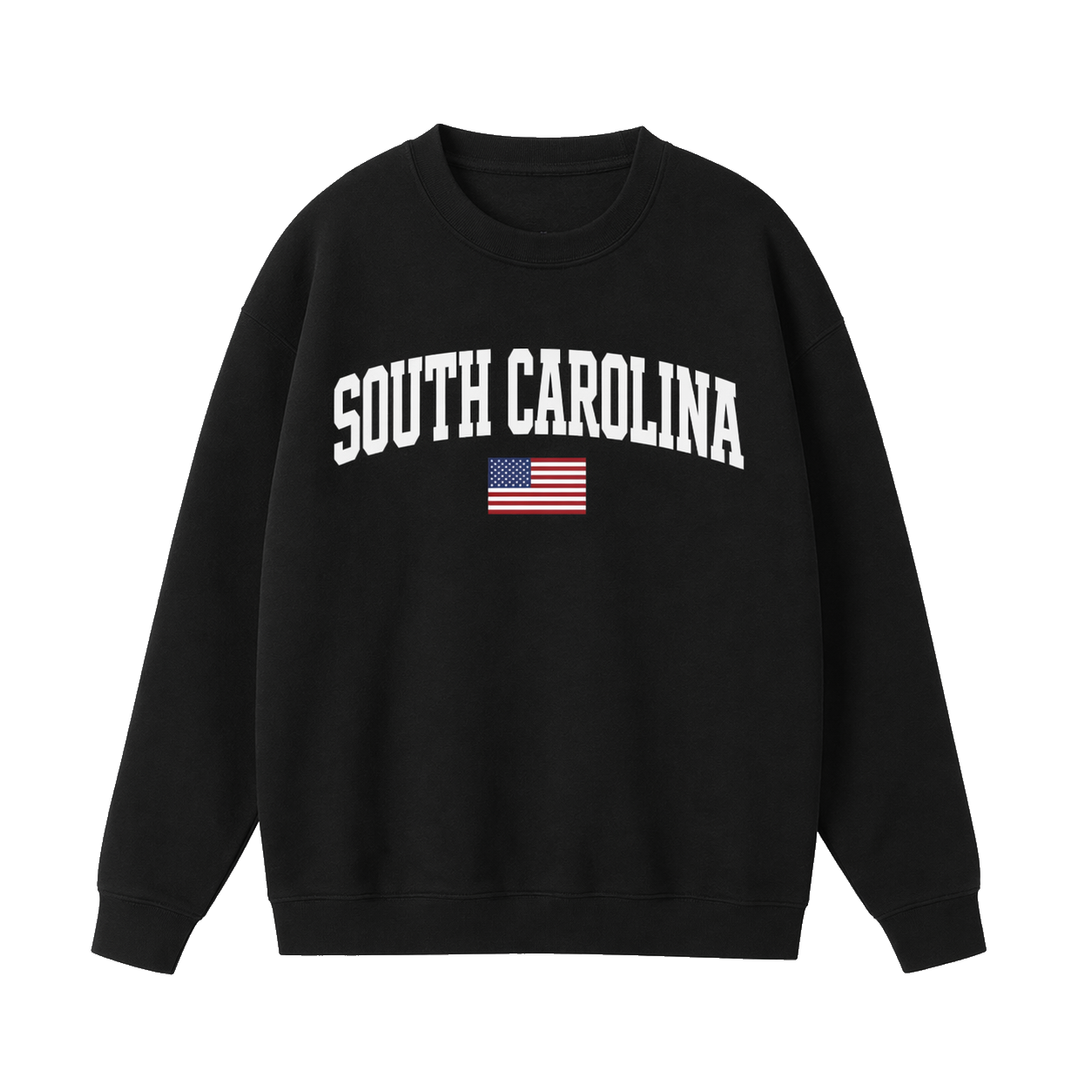 Collection 2 South Carolina Essential Heavyweight Crewneck Sweatshirt - Black front