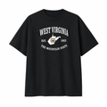 Collection 8 West Virginia Essential Cotton T-Shirt - Black front