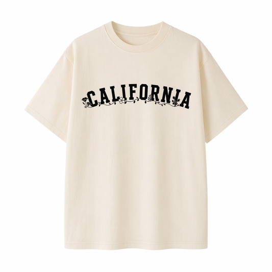 Collection 10 California Essential Cotton T-Shirt - Apricot front