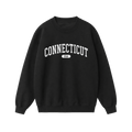 Collection 4 Connecticut Essential Heavyweight Crewneck Sweatshirt - Black front