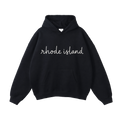 Collection 3 Rhode Island Oversize Fleeced Hoodie - Black front