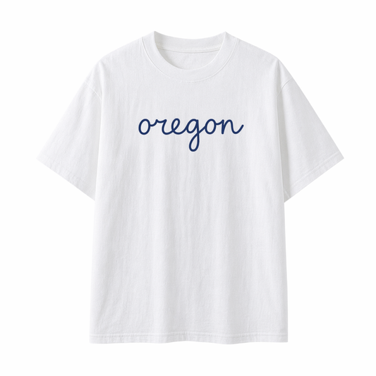 Collection 3 Oregon Essential Cotton T-Shirt - White front