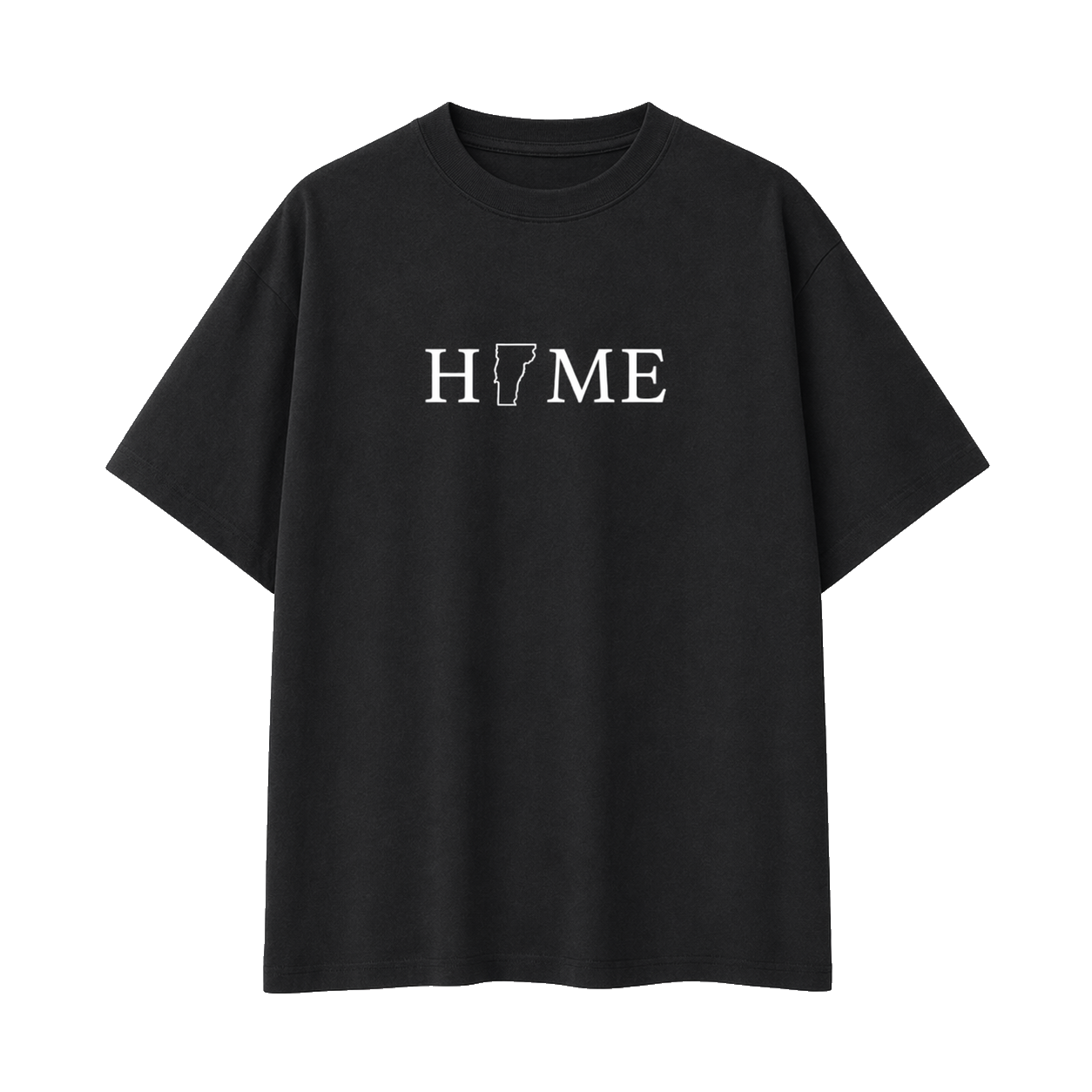 Collection 5 Vermont Essential Cotton T-Shirt - Black front