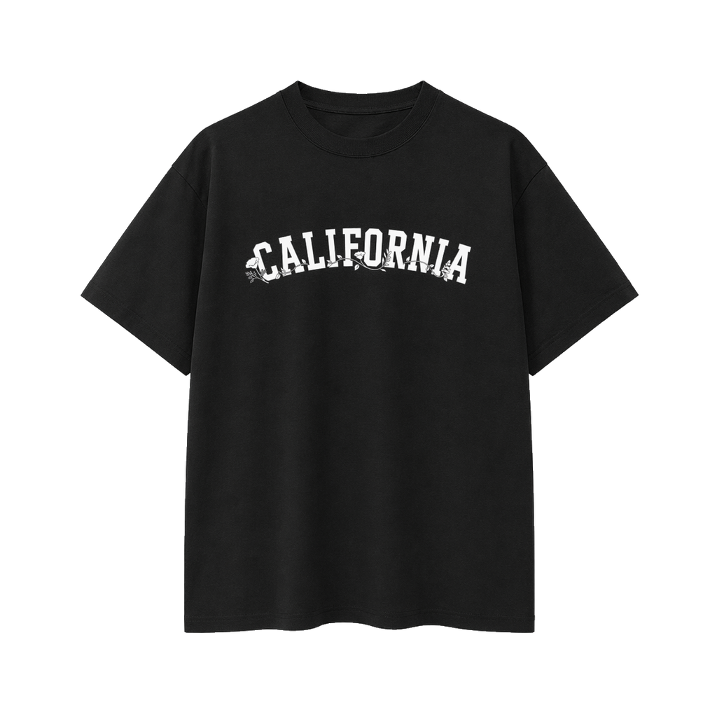 Collection 10 California Essential Cotton T-Shirt - Black front