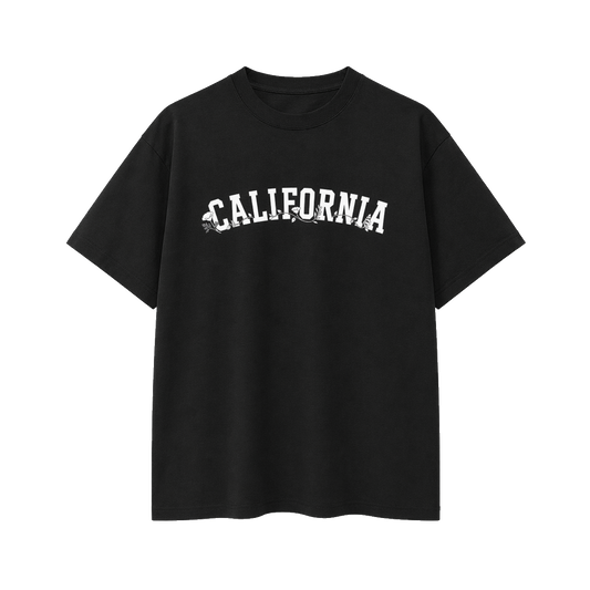 Collection 10 California Essential Cotton T-Shirt - Black front