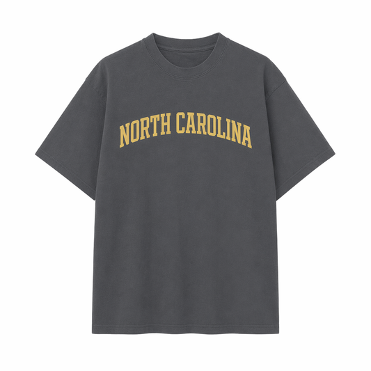 Collection 1 North Carolina Essential Cotton T-Shirt - Dark Gray front