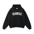 Collection 10 Hawaii Oversize Fleeced Hoodie - Black front