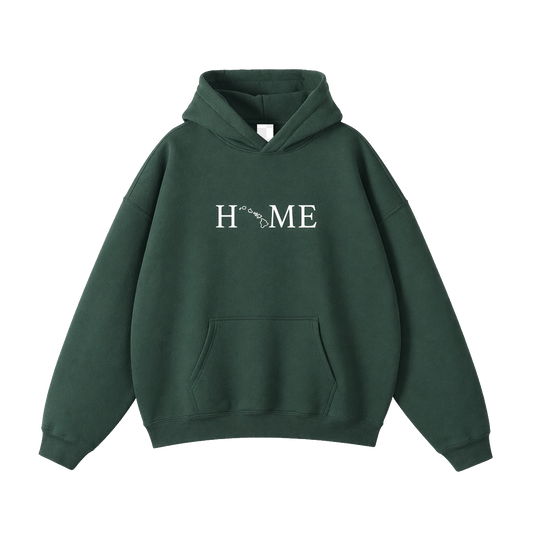 Collection 5 Hawaii Oversize Fleeced Hoodie - Eden Green front