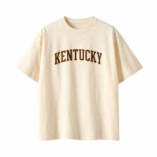 Collection 1 Kentucky Essential Cotton T-Shirt - Apricot front