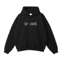 Collection 5 Massachusetts Oversize Fleeced Hoodie - Black front