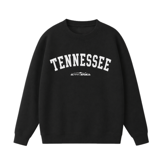 Collection 9 Tennessee Essential Heavyweight Crewneck Sweatshirt - Black front