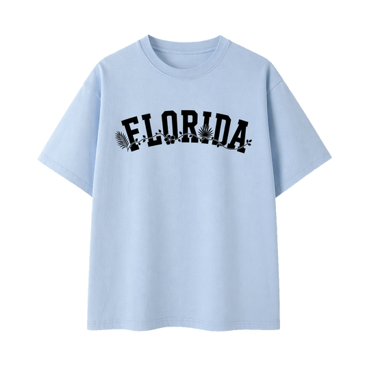 Collection 10 Florida Essential Cotton T-Shirt - Light Blue front
