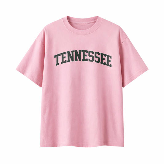 Collection 1 Tennessee Essential Cotton T-Shirt - Pink front