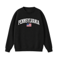 Collection 2 Pennsylvania Essential Heavyweight Crewneck Sweatshirt - Black front