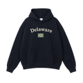 Collection 6 Delaware Oversize Fleeced Hoodie - Black front