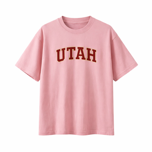Collection 1 Utah Essential Cotton T-Shirt - Pink front