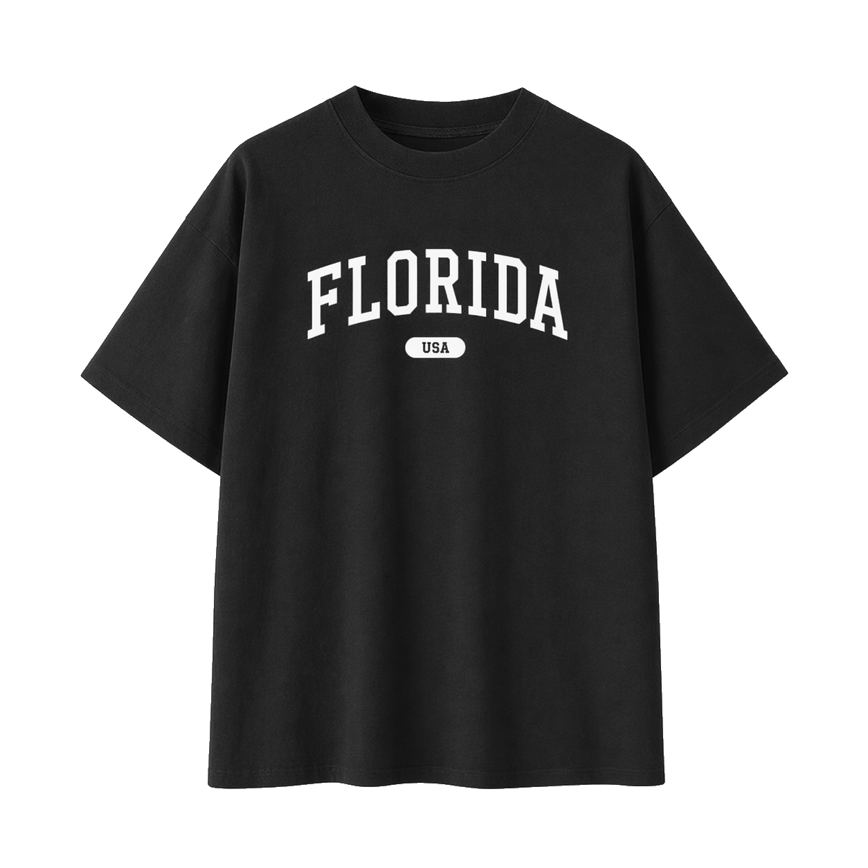 Collection 4 Florida Essential Cotton T-Shirt - Black front