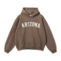 Collection 10 Arizona Oversize Fleeced Hoodie - Brown front