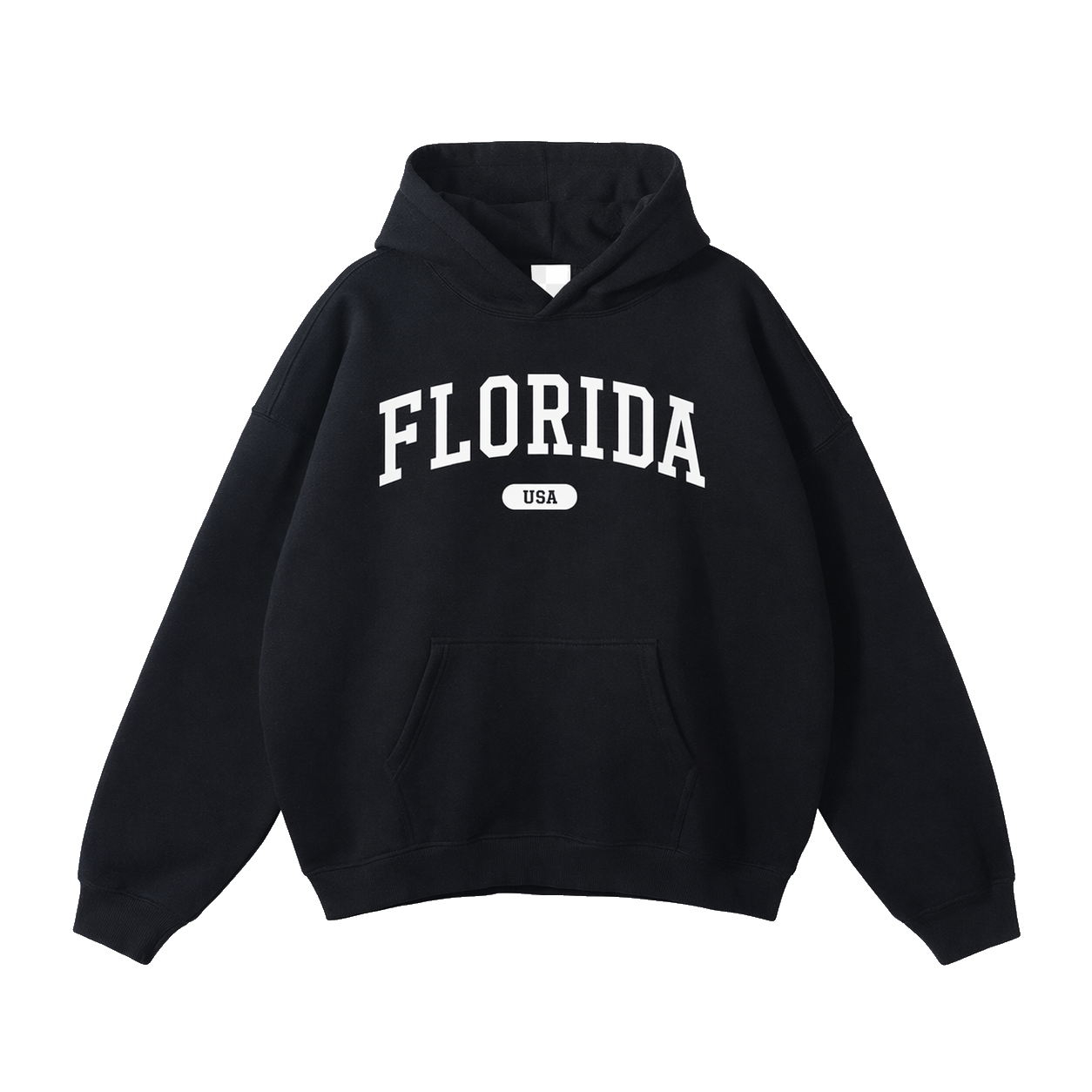 Collection 4 Florida Oversize Fleeced Hoodie - Black front