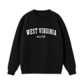 Collection 9 West Virginia Essential Heavyweight Crewneck Sweatshirt - Black front