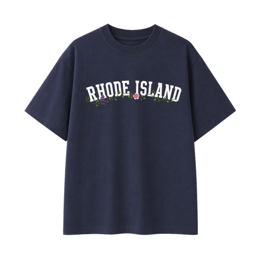 Collection 10 Rhode Island Essential Cotton T-Shirt - Navy Blue front