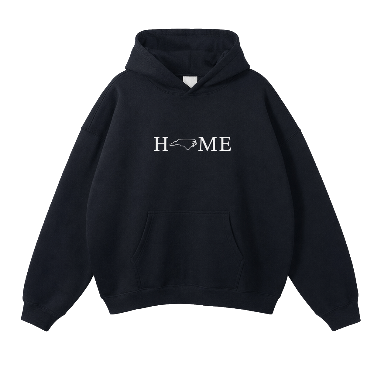 Collection 5 North Carolina Oversize Fleeced Hoodie - Black front