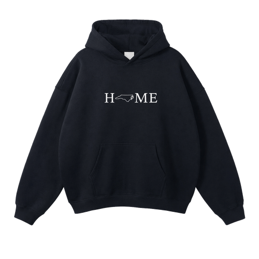 Collection 5 North Carolina Oversize Fleeced Hoodie - Black front