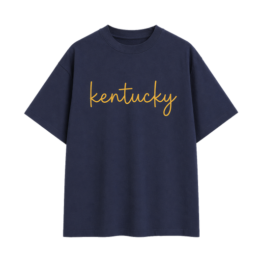 Collection 3 Kentucky Essential Cotton T-Shirt - Navy Blue front
