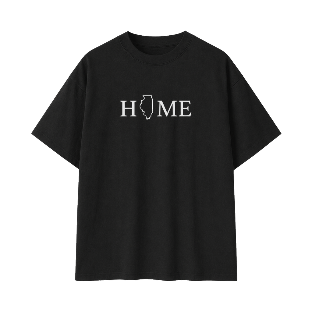 Collection 5 Illinois Essential Cotton T-Shirt - Black front
