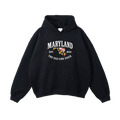 Collection 8 Maryland Oversize Fleeced Hoodie - Black front