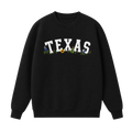 Collection 10 Texas Essential Heavyweight Crewneck Sweatshirt - Black front