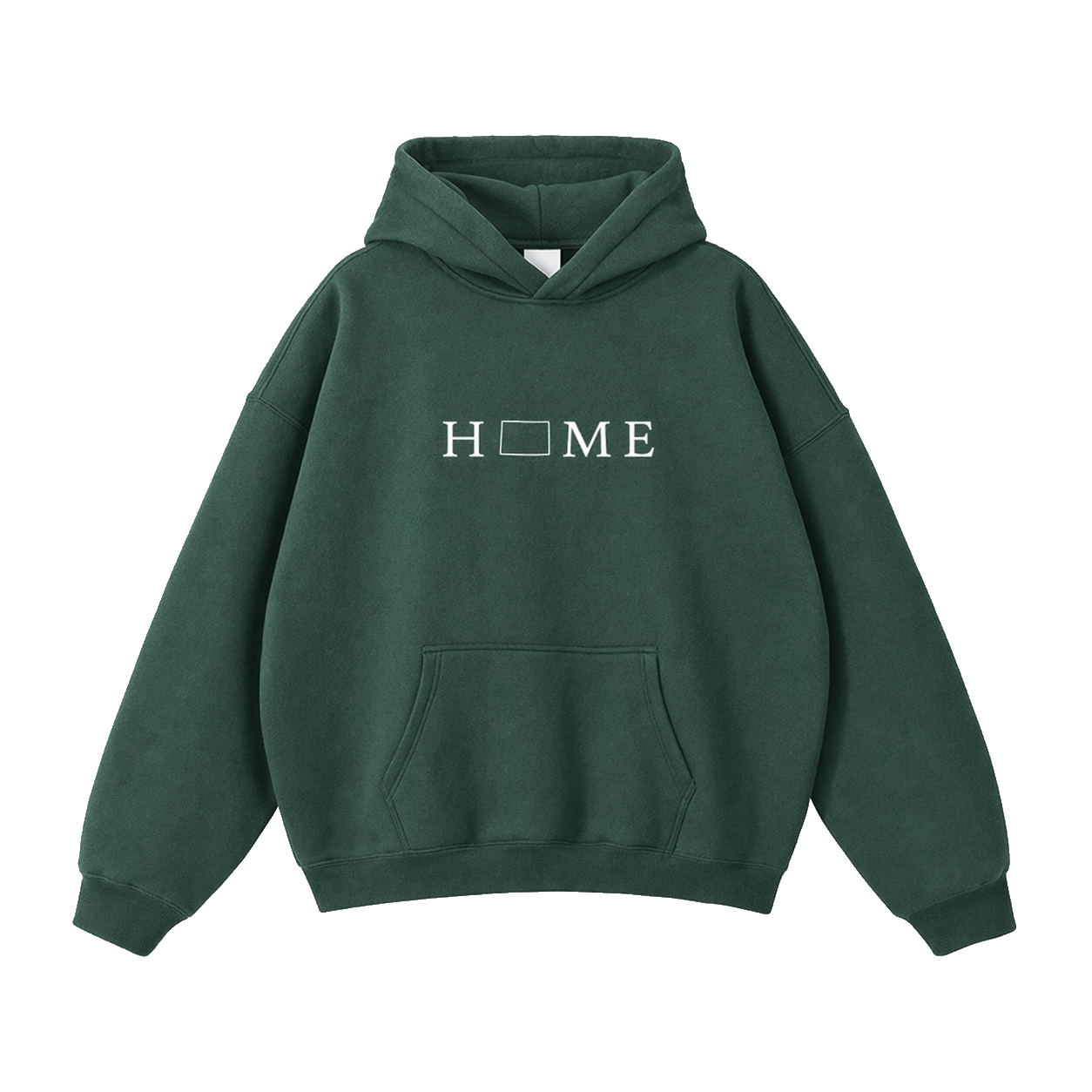 Collection 5 Colorado Oversize Fleeced Hoodie - Eden Green front