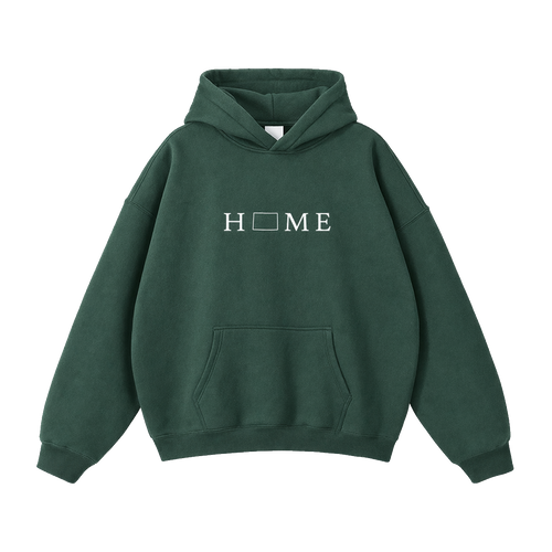 Collection 5 Colorado Oversize Fleeced Hoodie - Eden Green front