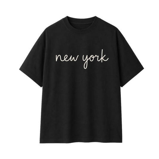 Collection 3 New York Essential Cotton T-Shirt - Black front