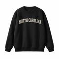 Collection 1 North Carolina Essential Heavyweight Crewneck Sweatshirt - Black front