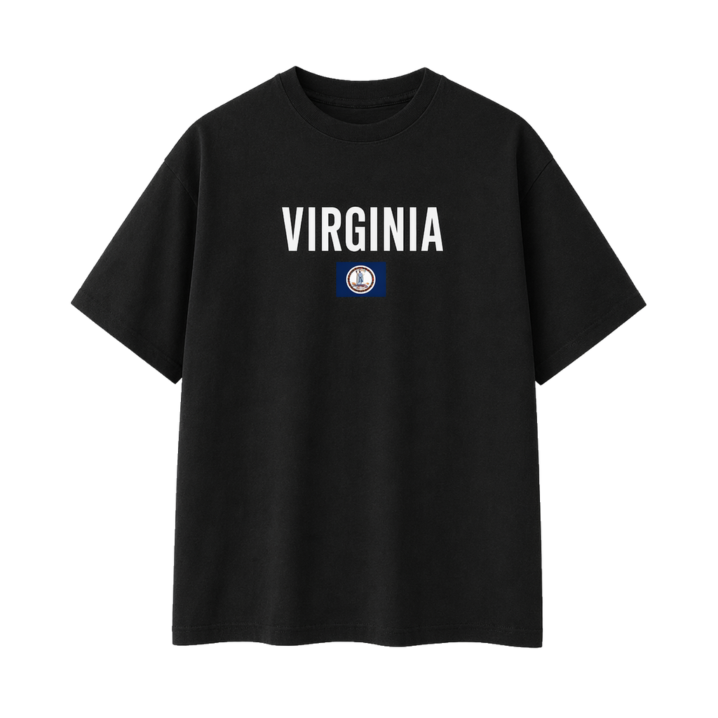 Collection 7 Virginia Essential Cotton T-Shirt - Black front