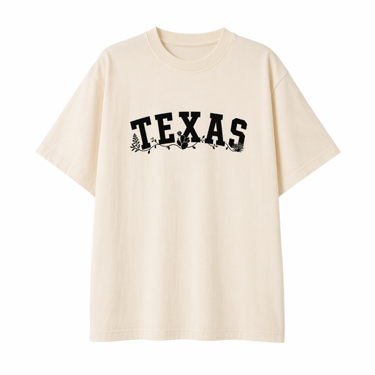 Collection 10 Texas Essential Cotton T-Shirt - Apricot front