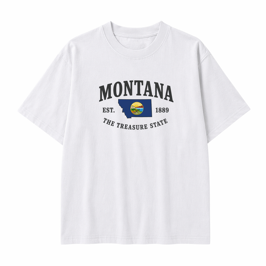 Collection 8 Montana Essential Cotton T-Shirt - White front