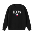 Collection 7 Texas Essential Heavyweight Crewneck Sweatshirt - Black front