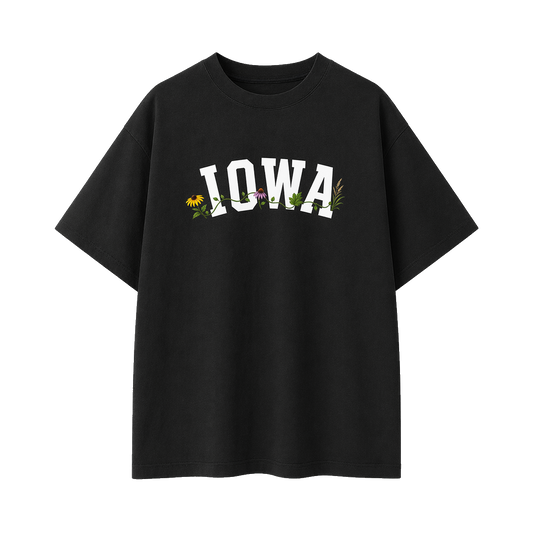 Collection 10 Iowa Essential Cotton T-Shirt - Black front