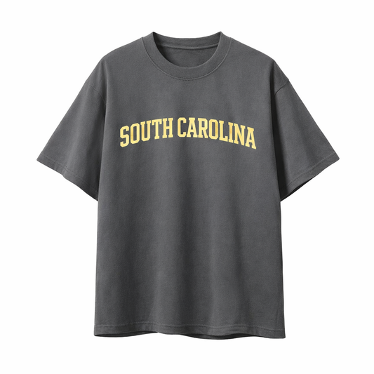 Collection 1 South Carolina Essential Cotton T-Shirt - Dark Gray front