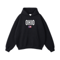 Collection 7 Ohio Oversize Fleeced Hoodie - Black front