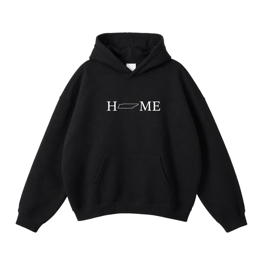 Collection 5 Tennessee Oversize Fleeced Hoodie - Black front