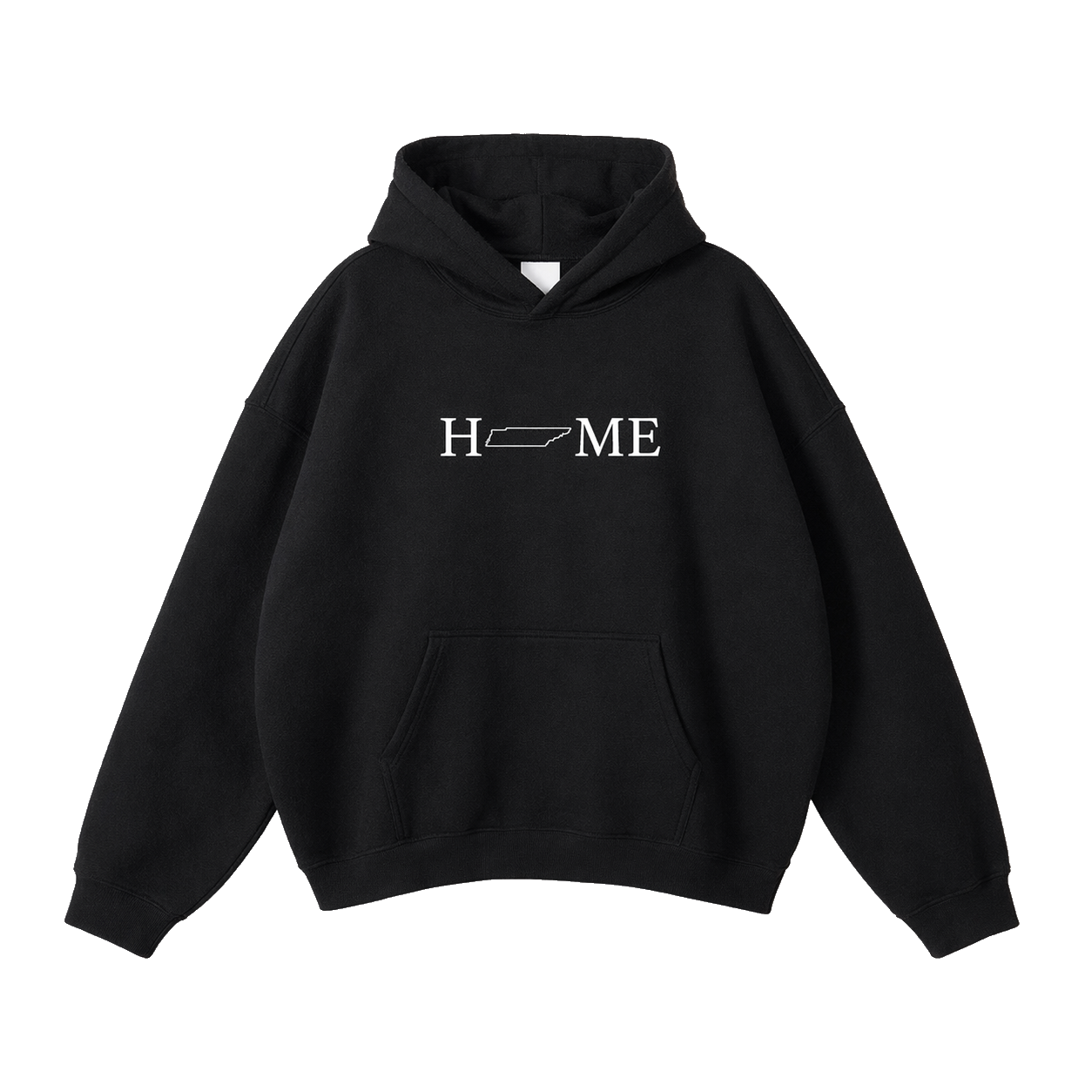 Collection 5 Tennessee Oversize Fleeced Hoodie - Black front