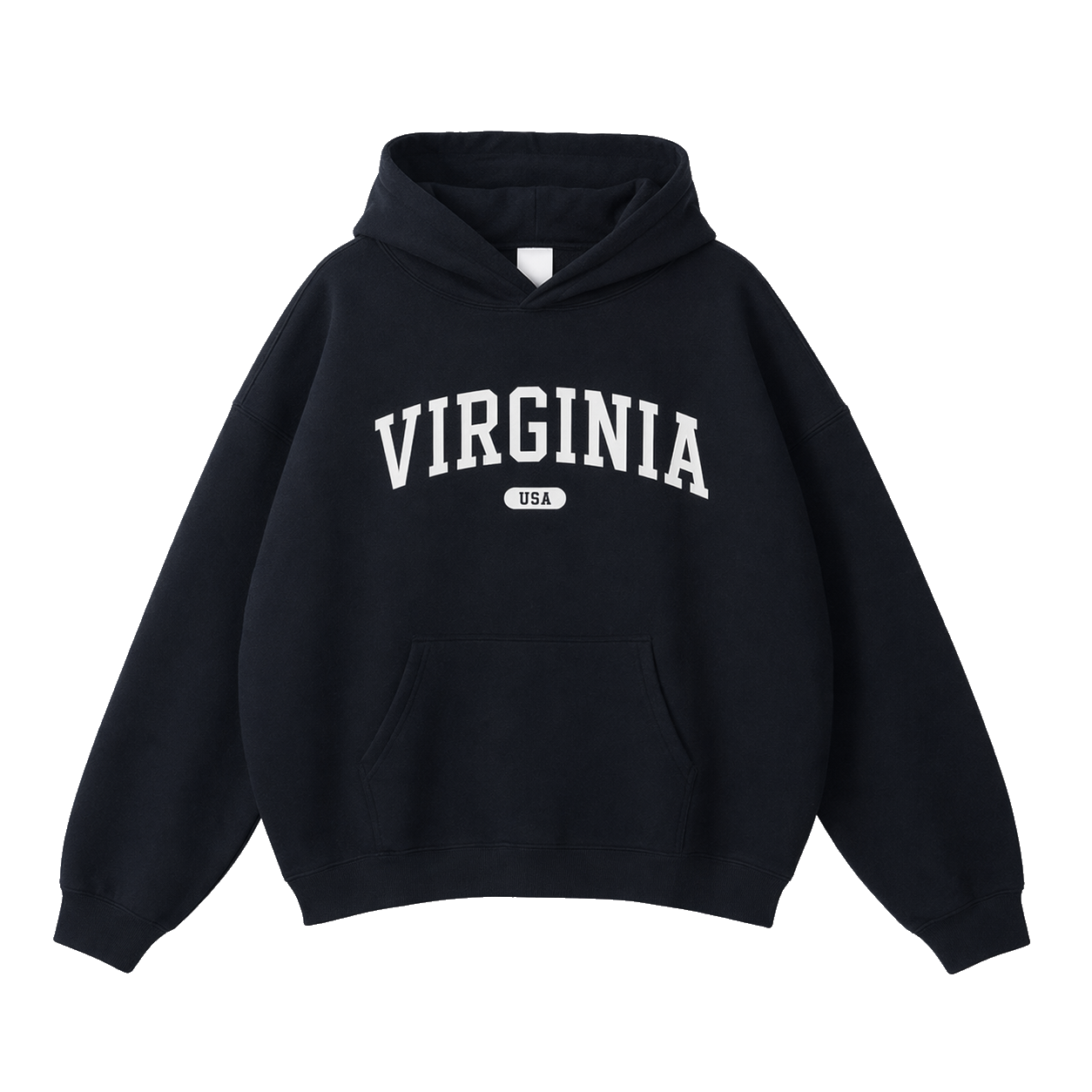 Collection 4 Virginia Oversize Fleeced Hoodie - Black front