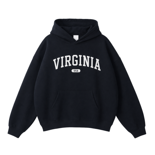 Collection 4 Virginia Oversize Fleeced Hoodie - Black front