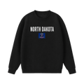 Collection 7 North Dakota Essential Heavyweight Crewneck Sweatshirt - Black front