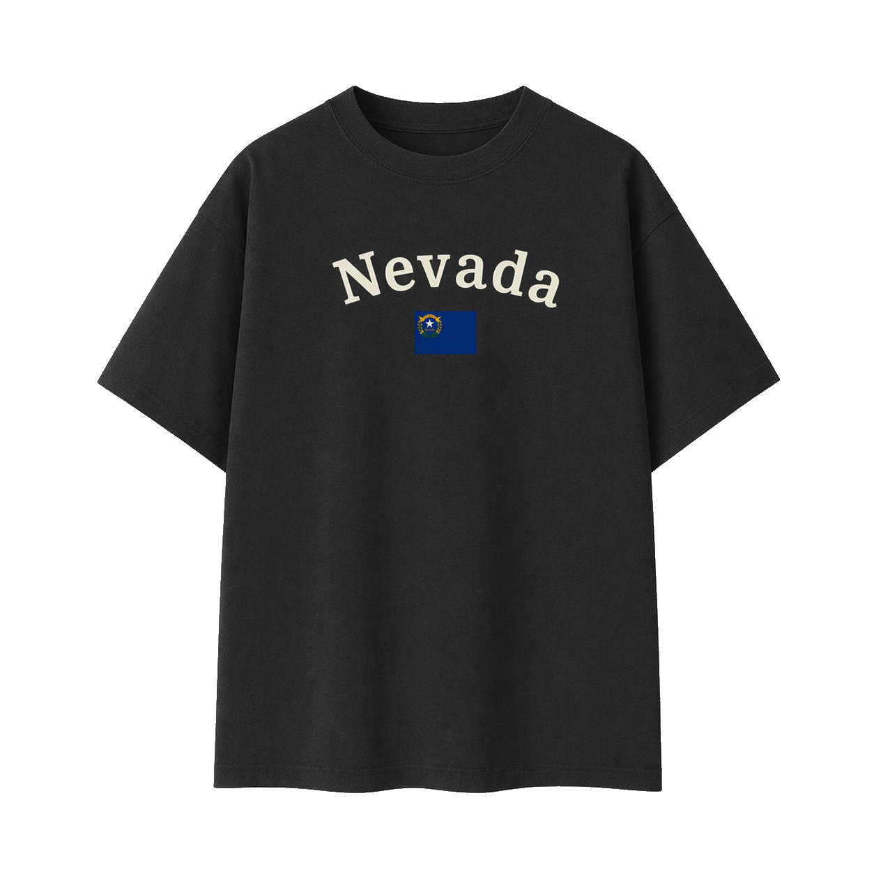 Collection 6 Nevada Essential Cotton T-Shirt - Black front