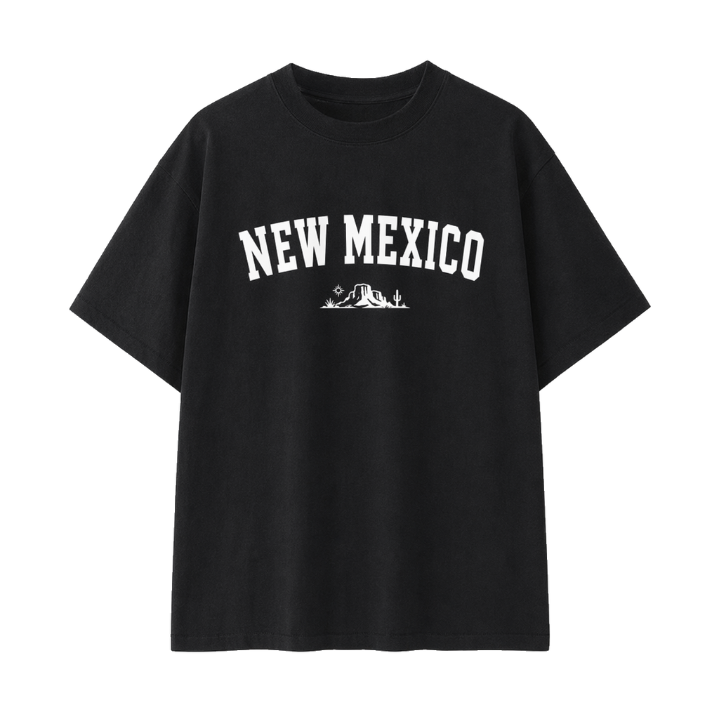 Collection 9 New Mexico Essential Cotton T-Shirt - Black front