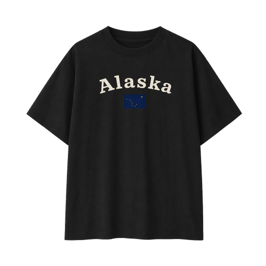Collection 6 Alaska Essential Cotton T-Shirt - Black front